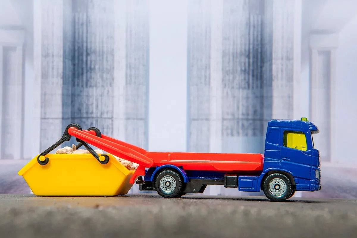 SIKU 1298 Vrachtwagen met Afzetbare Laadbak