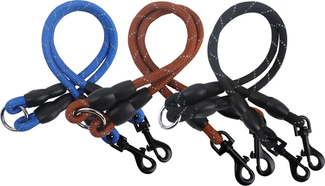 Nobleza Hondenriem Splitter voor 2 Honden - Bruin
