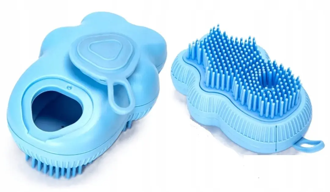 Zachte Honden & Katten Borstel met Shampoo Dispenser