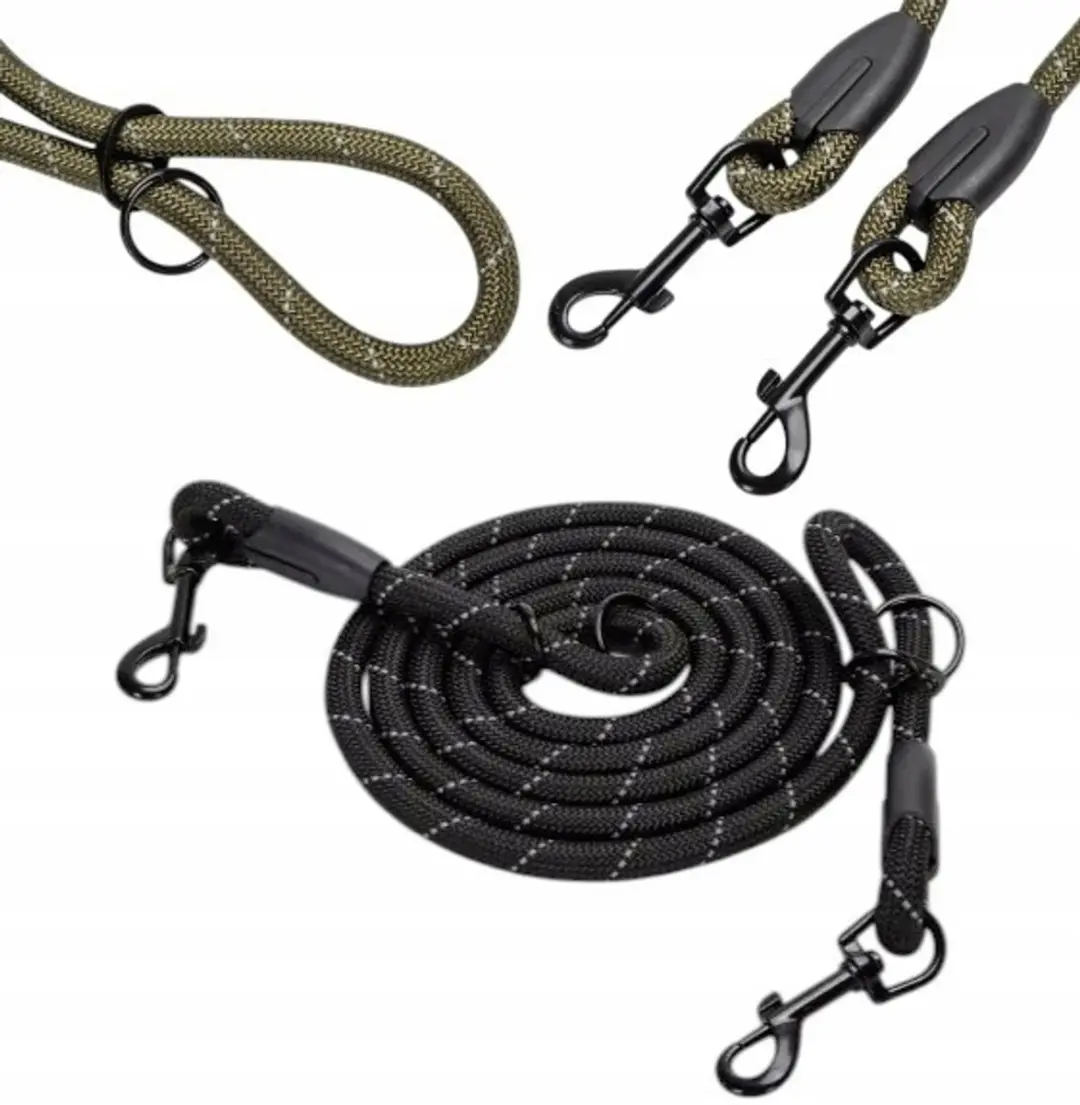Sterke Hondensnoer 200cm Reflecterend Karabijnhaak 1.4cm