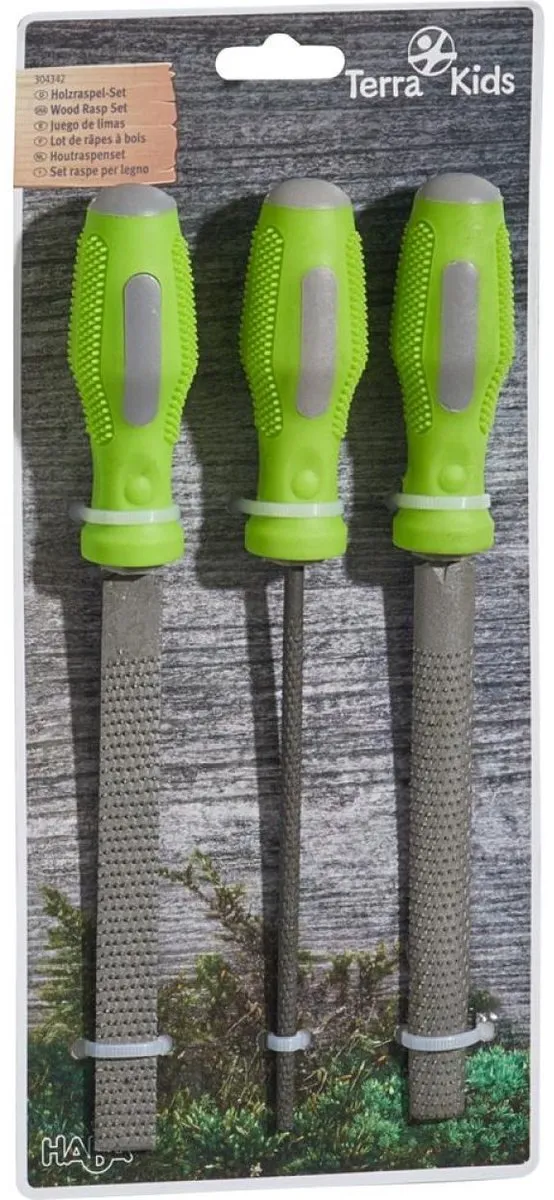 Haba Terra Kids Houtraspenset 3-delig - Groen