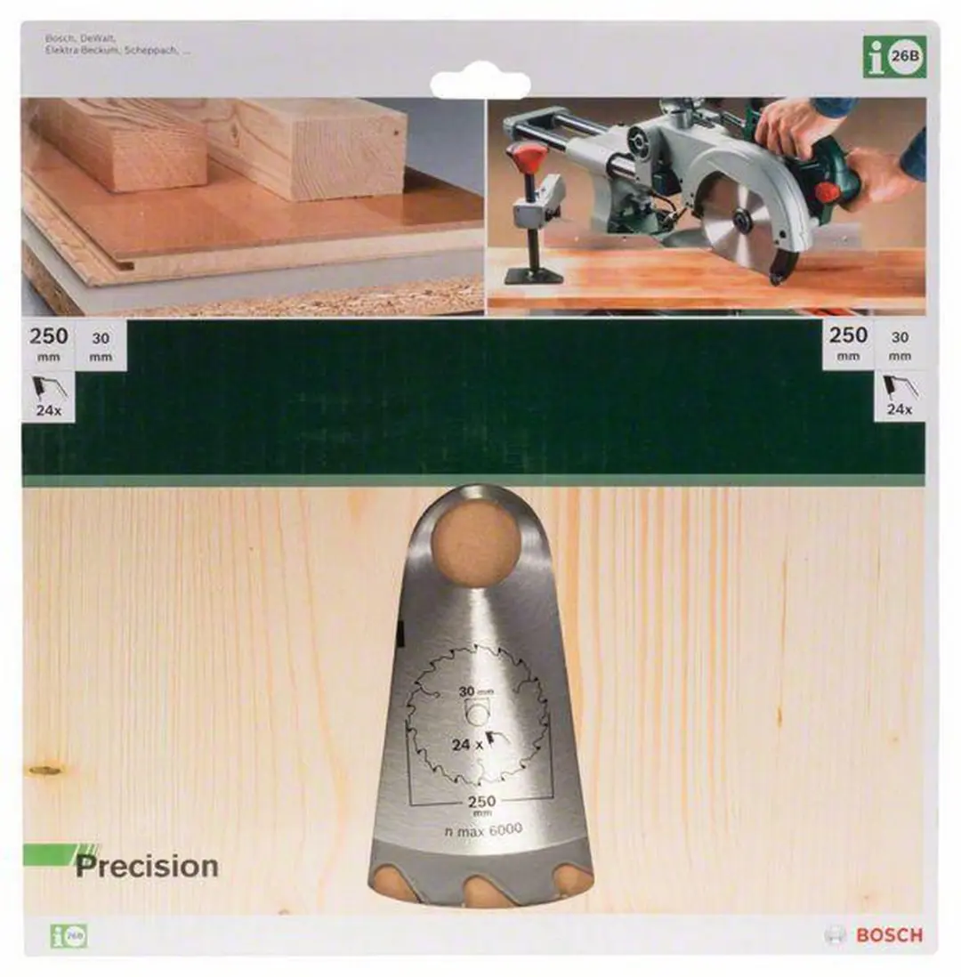 Bosch Cirkelzaagblad PRECISION 250 x 30 x 3,2 mm