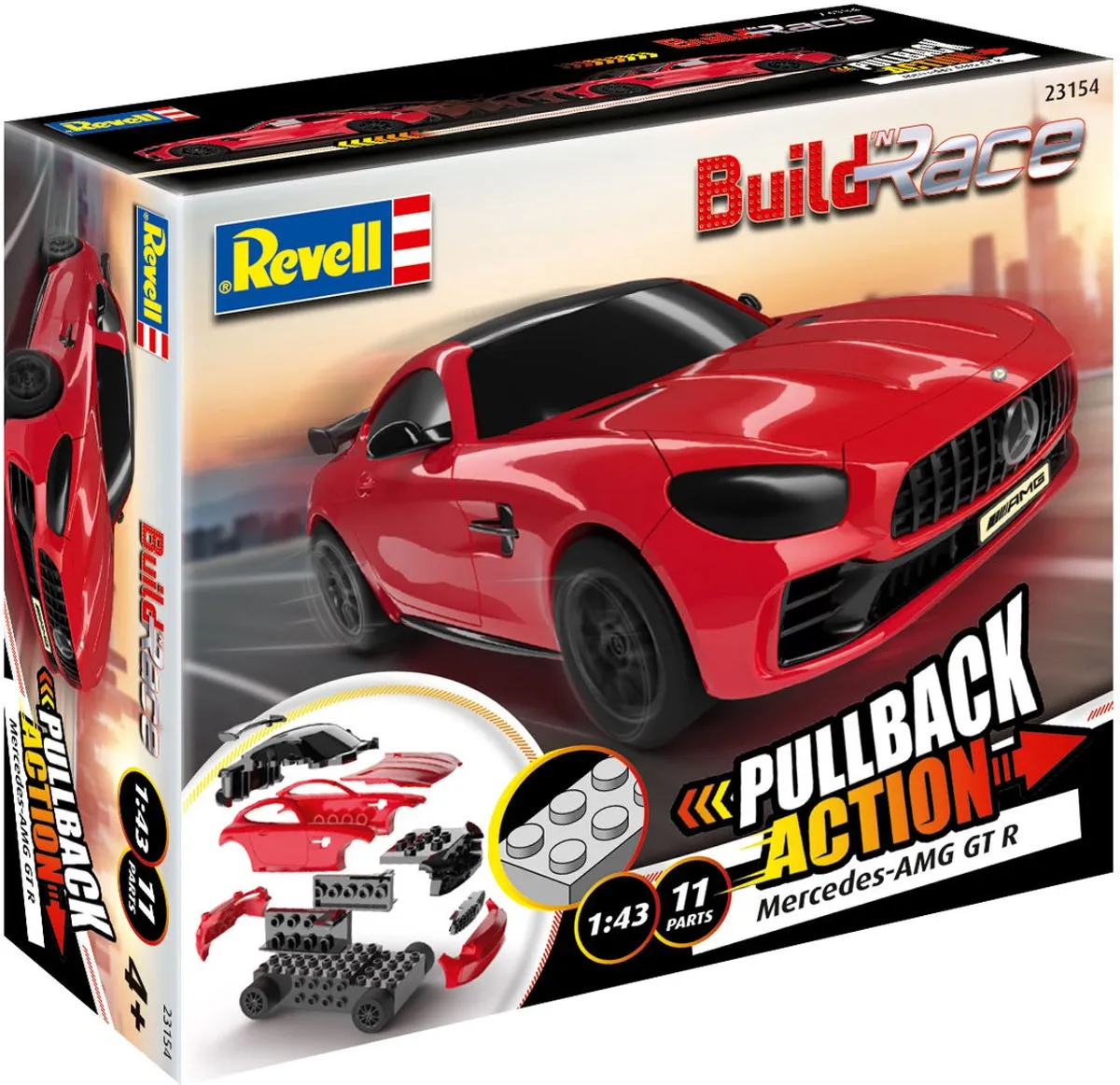 Revell 23154 Mercedes-AMG GT R Modelbouwpakket - 1:43 - Rood