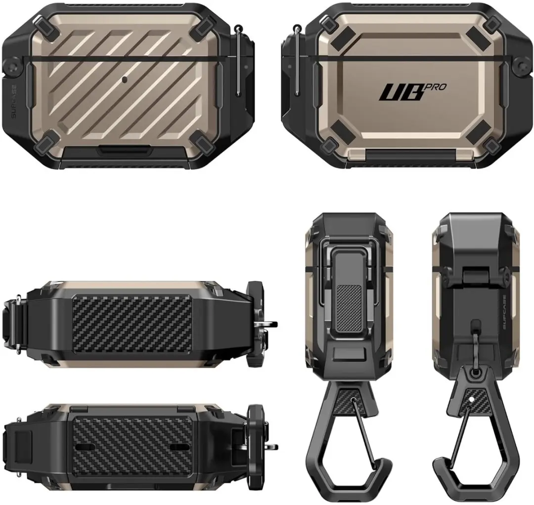 Supcase Hoesje AirPods Pro 3 - IP68 Waterdicht Goud - afbeelding 2 van 6