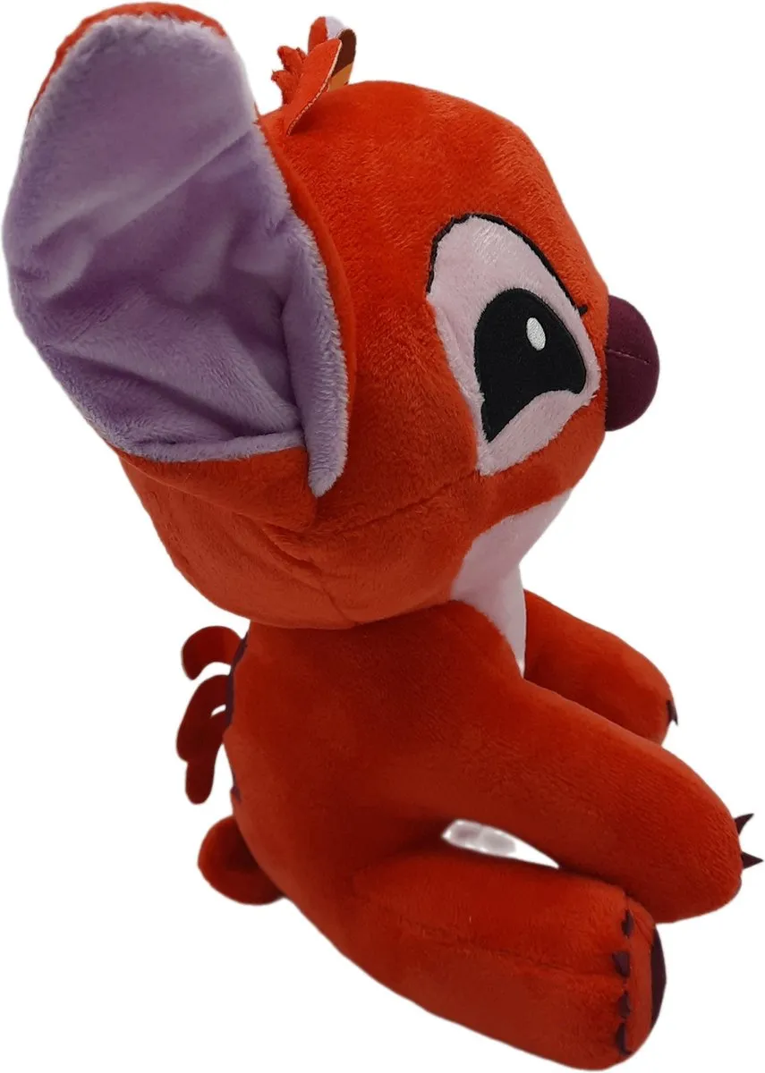 Disney Lilo & Stitch Leroy Knuffel - 25 cm - Rood