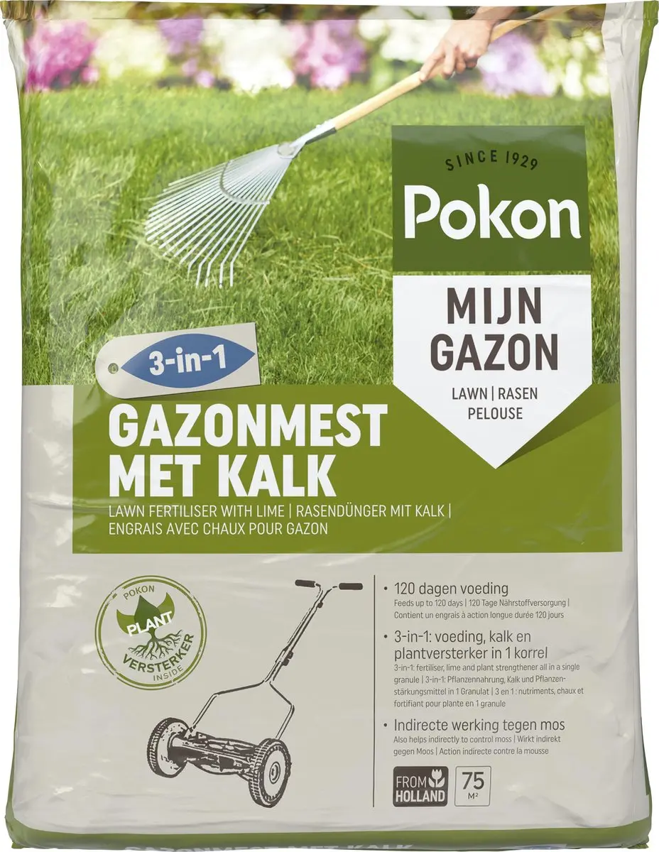 Pokon Gazonmest met Kalk 5kg