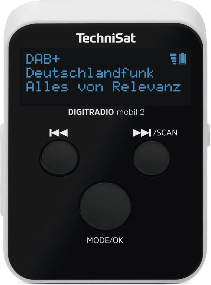 Technisat DIGITRADIO mobil 2 DAB+/FM Radio - Wit - afbeelding 4 van 6