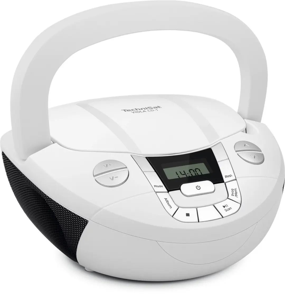 TechniSat VIOLA CD-1 Draagbare CD-speler - Wit - afbeelding 6 van 6