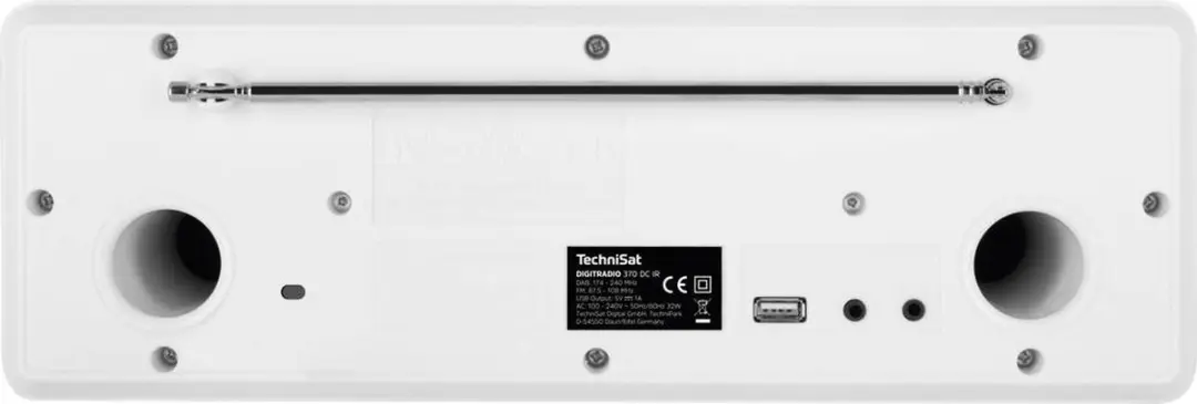 Technisat Digitradio 370 CD IR - DAB+/FM/Internetradio - Wit - afbeelding 5 van 6