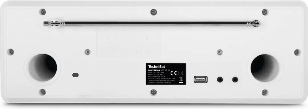 Technisat Digitradio 370 CD IR - DAB+/FM/Internetradio - Wit - afbeelding 4 van 6