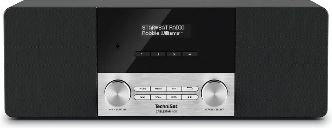 TechniSat CABLESTAR 400 Tafelradio Antraciet