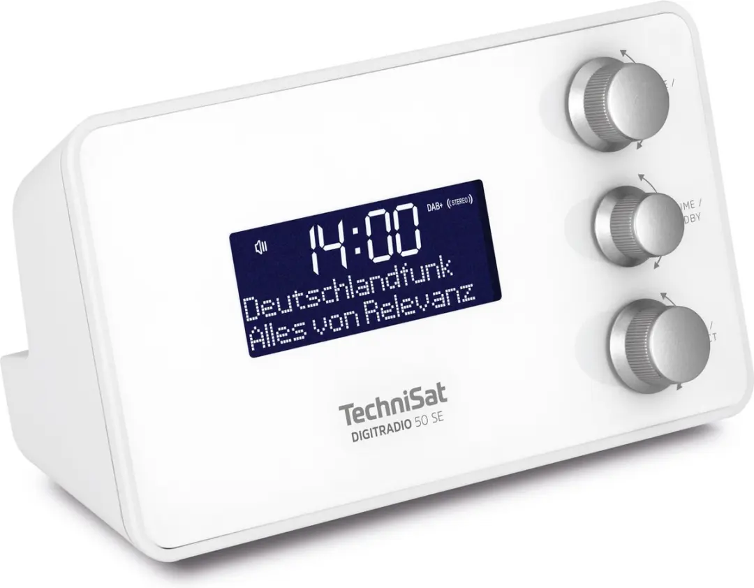 Technisat DIGITRADIO 50 SE DAB+ FM Wekkerradio - Wit - afbeelding 4 van 6