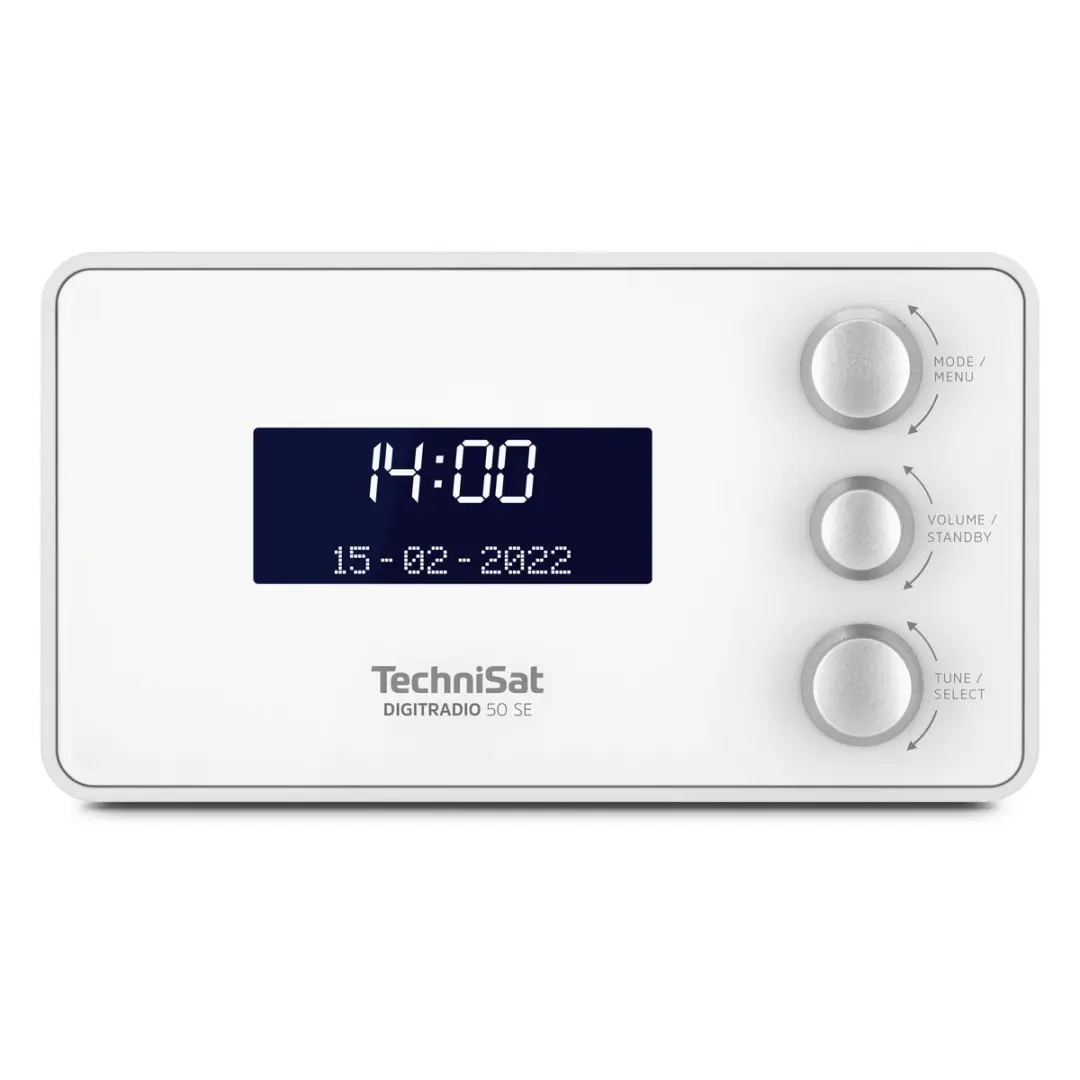Technisat DIGITRADIO 50 SE DAB+ FM Wekkerradio - Wit - afbeelding 3 van 6