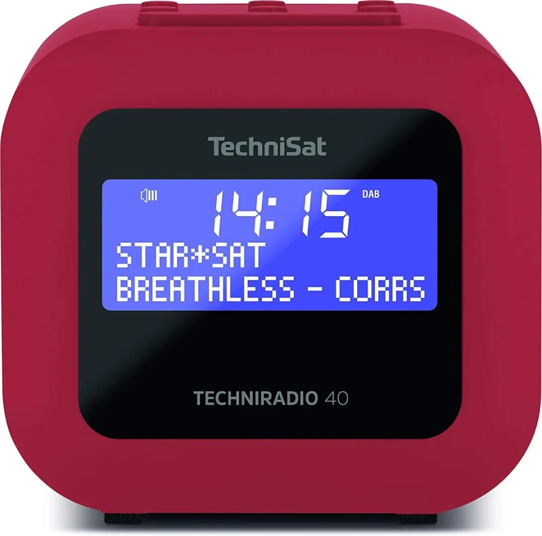 Technisat Techniradio 40 DAB+ Wekkerradio - Rood - afbeelding 4 van 6