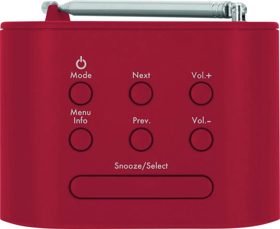 Technisat Techniradio 40 DAB+ Wekkerradio - Rood - afbeelding 6 van 6
