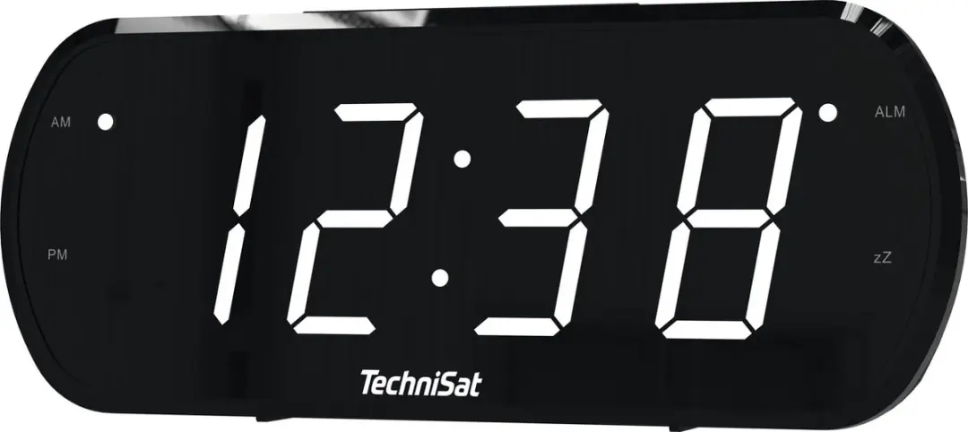 Technisat DIGICLOCK 1 Wekkerradio - Zwart - afbeelding 2 van 3