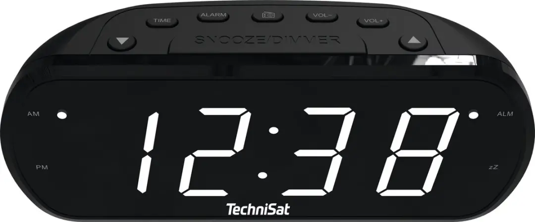 Technisat DIGICLOCK 1 Wekkerradio - Zwart - afbeelding 3 van 3