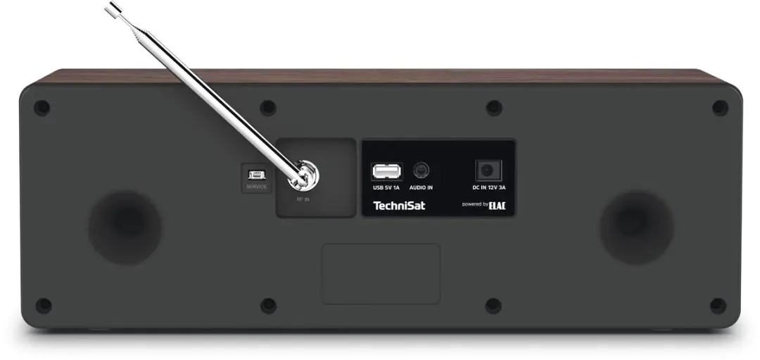 Technisat Digitradio 3 Walnoot - Draagbare DAB/DAB+ Radio - afbeelding 4 van 6