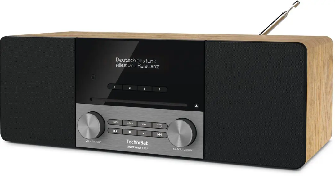 Technisat Digiradio 3 ASA - 20W - DAB+/FM - Blackberry/Eiken - afbeelding 5 van 6