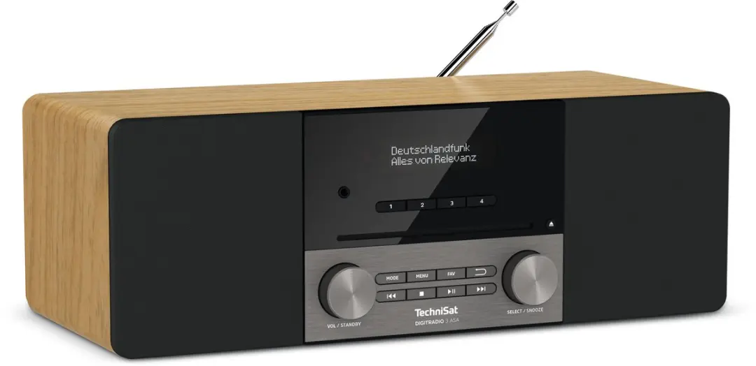 Technisat Digiradio 3 ASA - 20W - DAB+/FM - Blackberry/Eiken - afbeelding 4 van 6