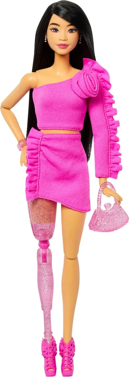 Barbie Deluxe Stijl Roze Set met Beenprothese - MPN 0194735255986