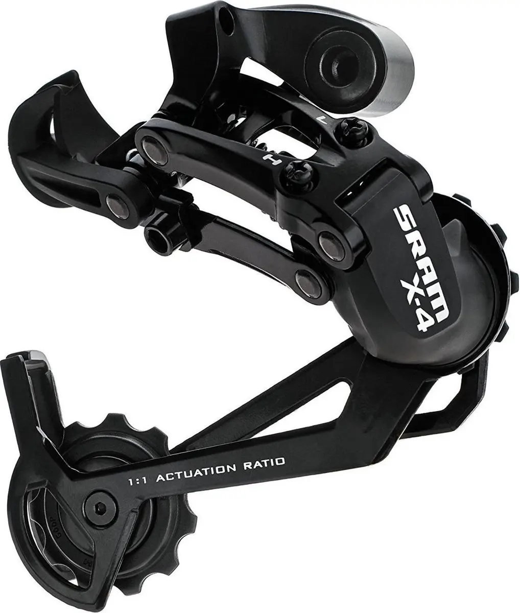 SRAM X-4 Lange Slag Achterderailleur 8-speed - Zwart - afbeelding 2 van 6