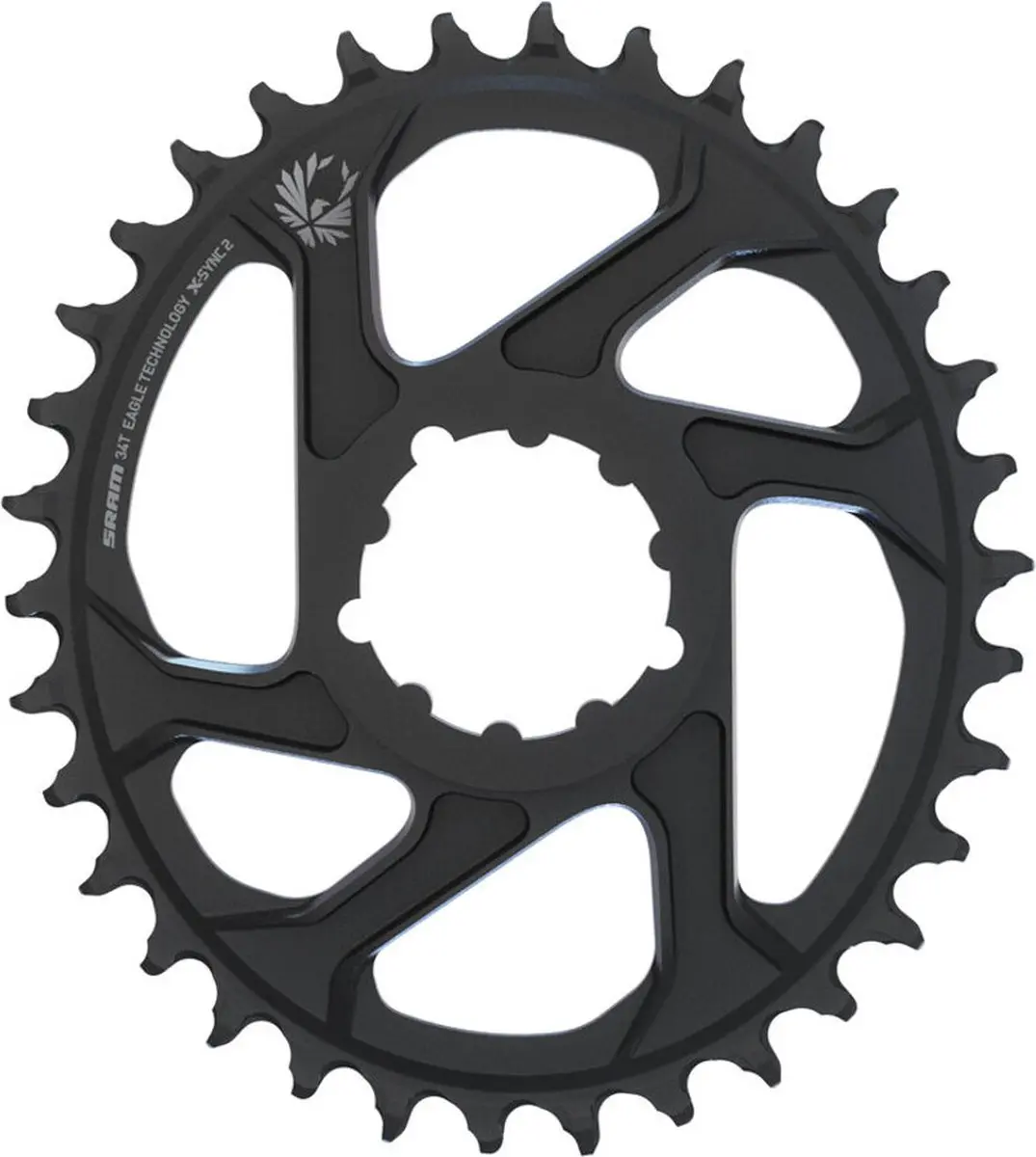 SRAM X-Sync 2 Oval Kettingblad 32T - 3mm Offset - Zwart - afbeelding 2 van 4