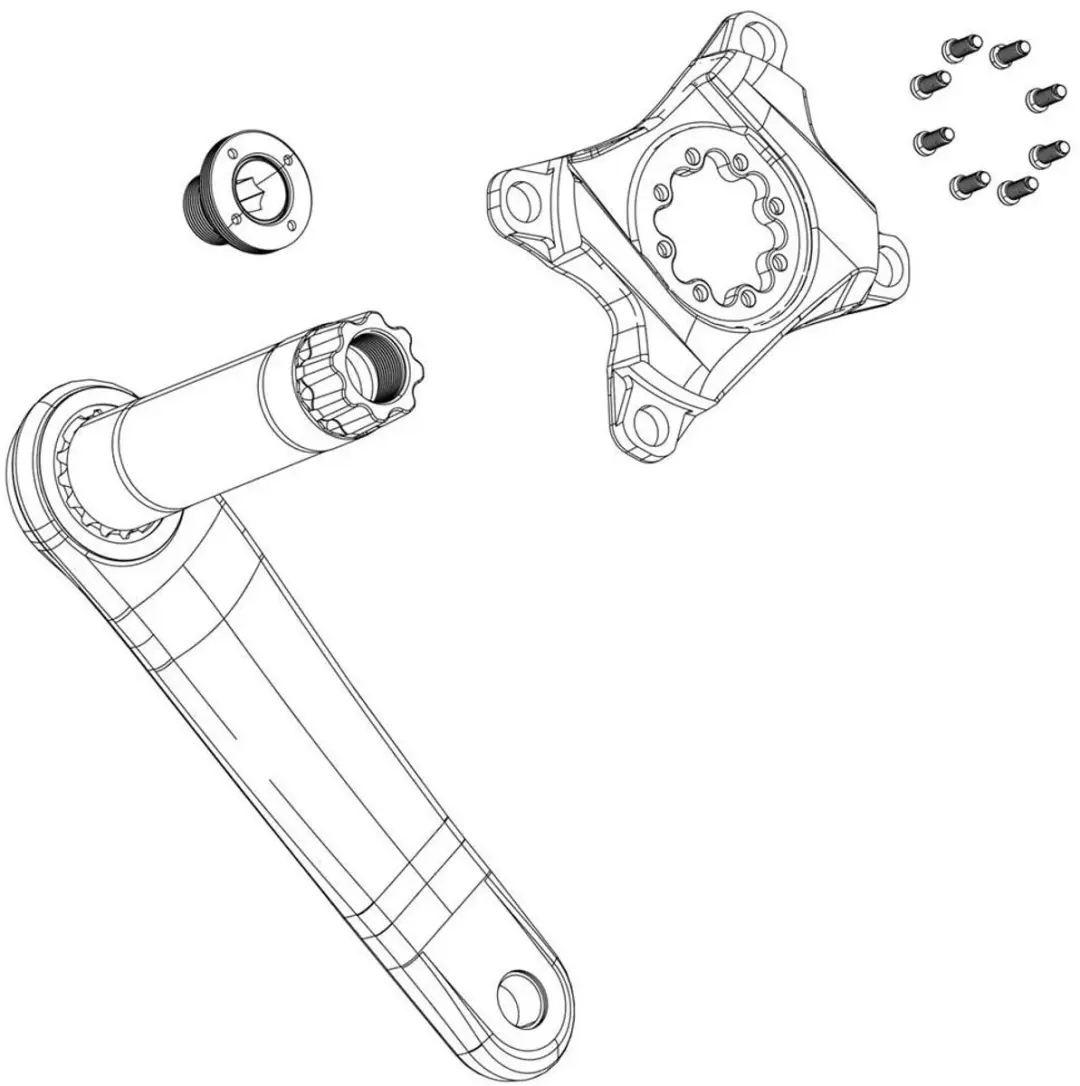 SRAM XX SL Bosch E-bike Crankbeschermers 2 Stuks - afbeelding 2 van 2