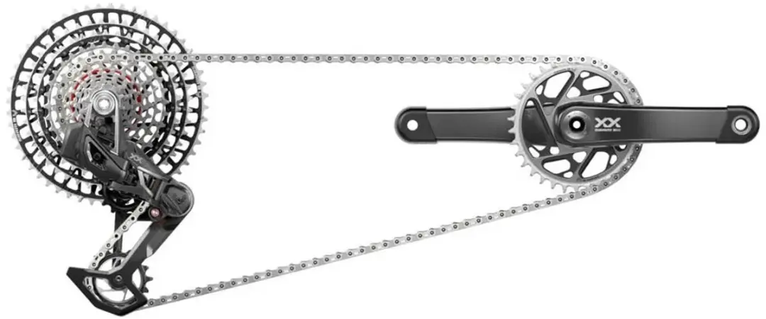 SRAM XXSL AXS Eagle Dub Wide Groepset 175mm 34T/10-52T - Zilver - afbeelding 2 van 2