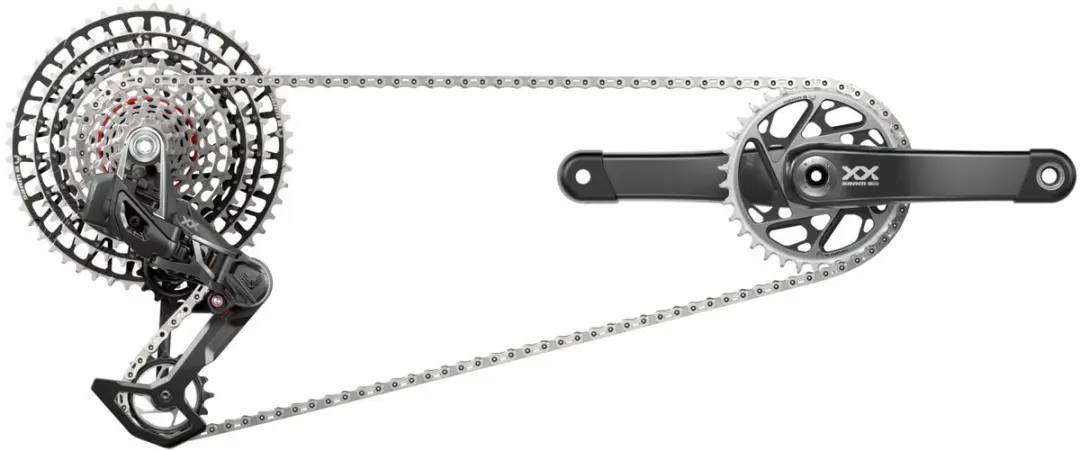 SRAM XXSL AXS Eagle Dub Wide Groepset 175mm 34T/10-52T