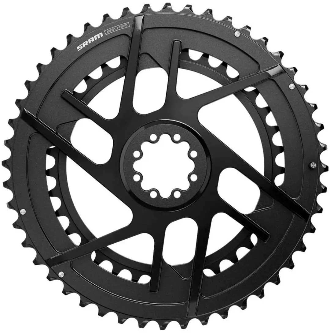 SRAM Rival AXS 2x12 Dm Kettingbladen 48/35t - Zilver - afbeelding 2 van 2