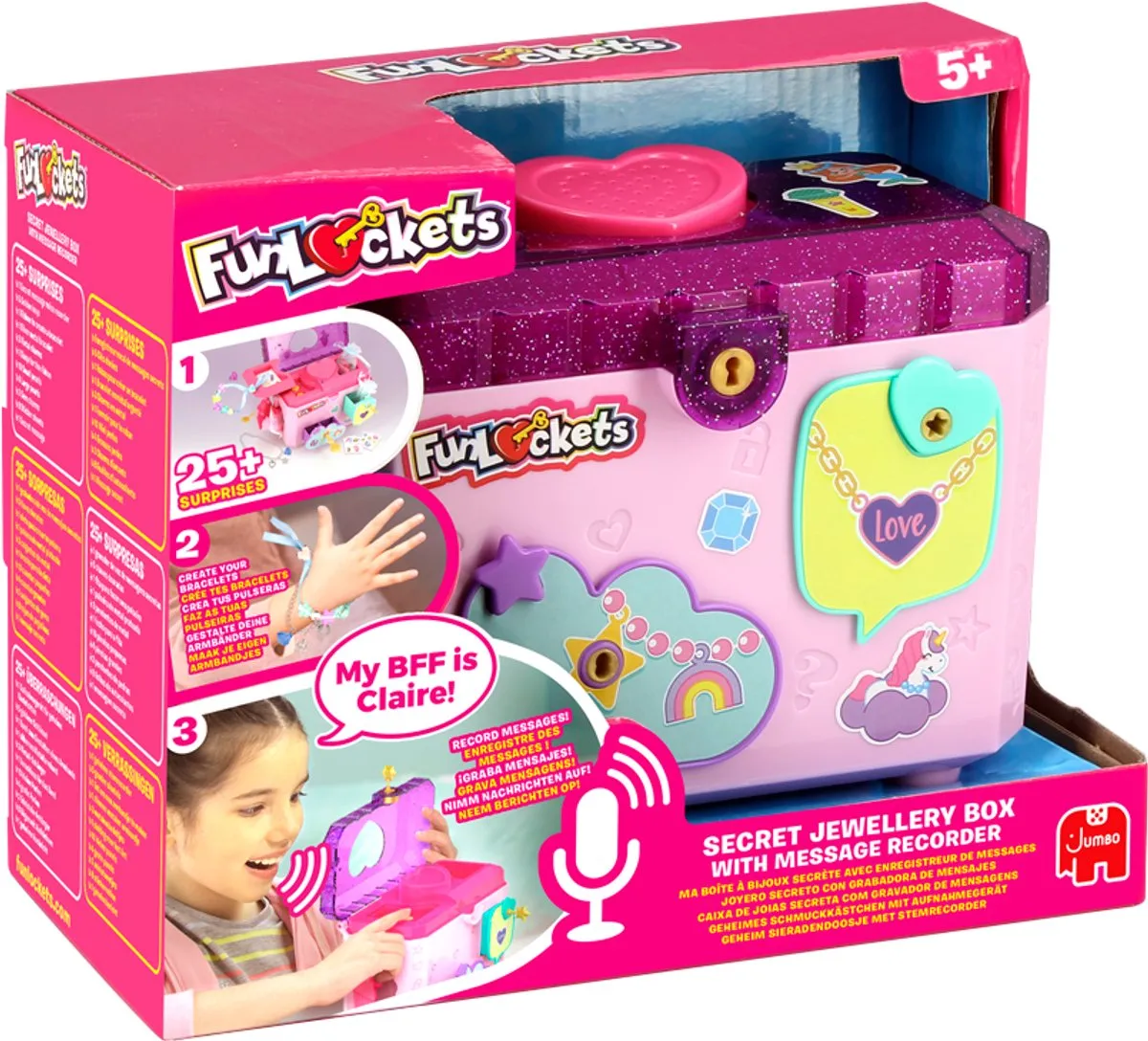 Jumbo FunLockets Geheime Sieradendoos met Stemrecorder