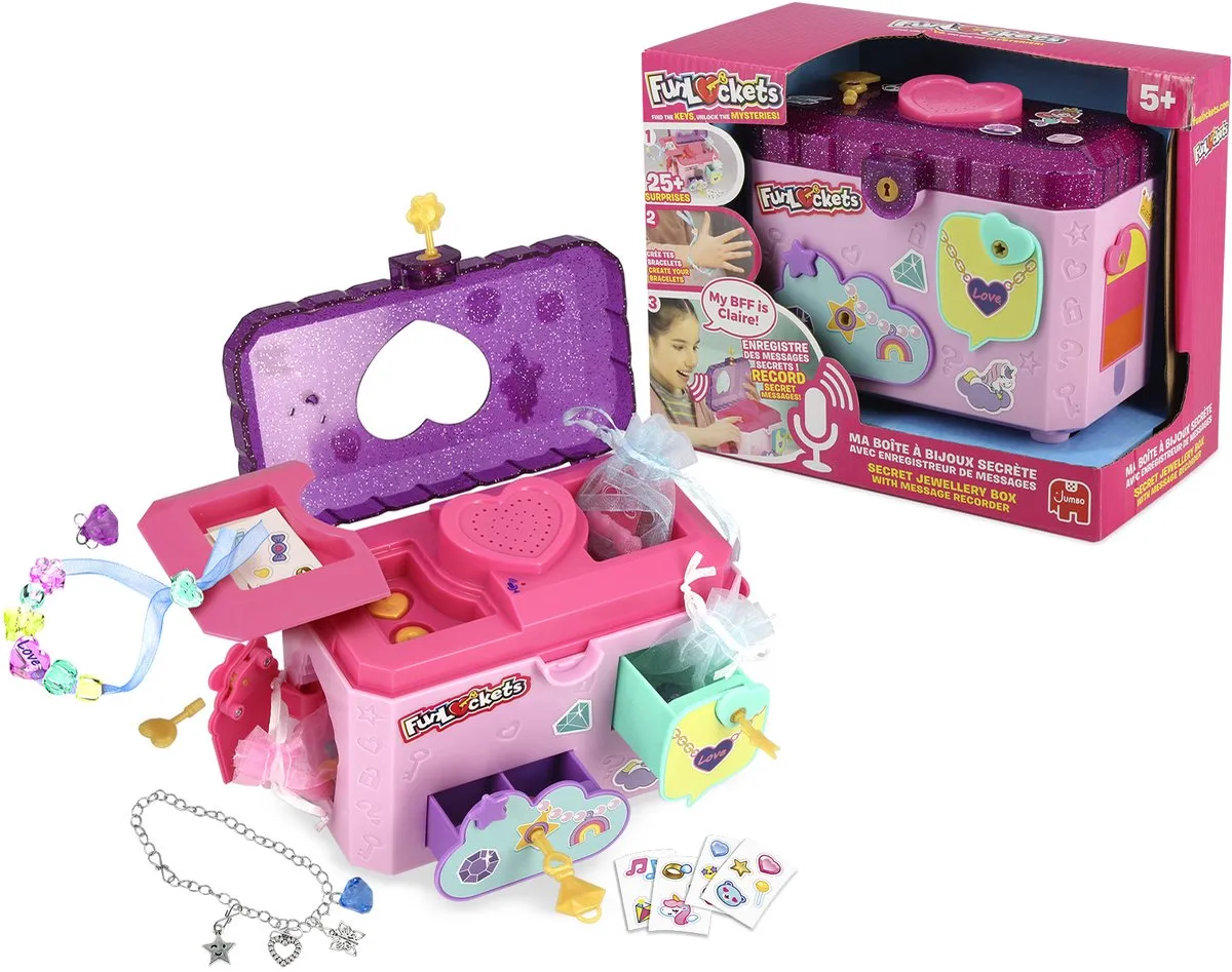 Jumbo FunLockets Geheime Sieradendoos met Stemrecorder - afbeelding 6 van 6
