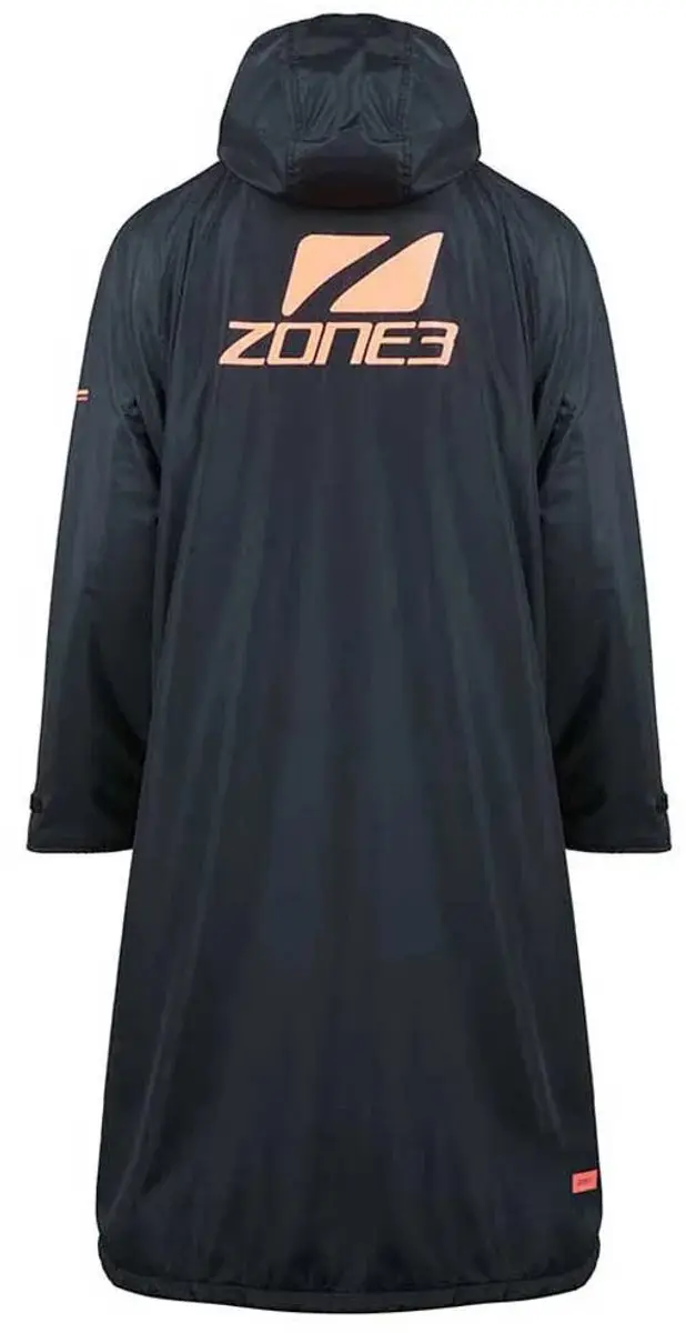 Zone3 Oversize Heat Tech Surf Poncho - Zwart/Orange