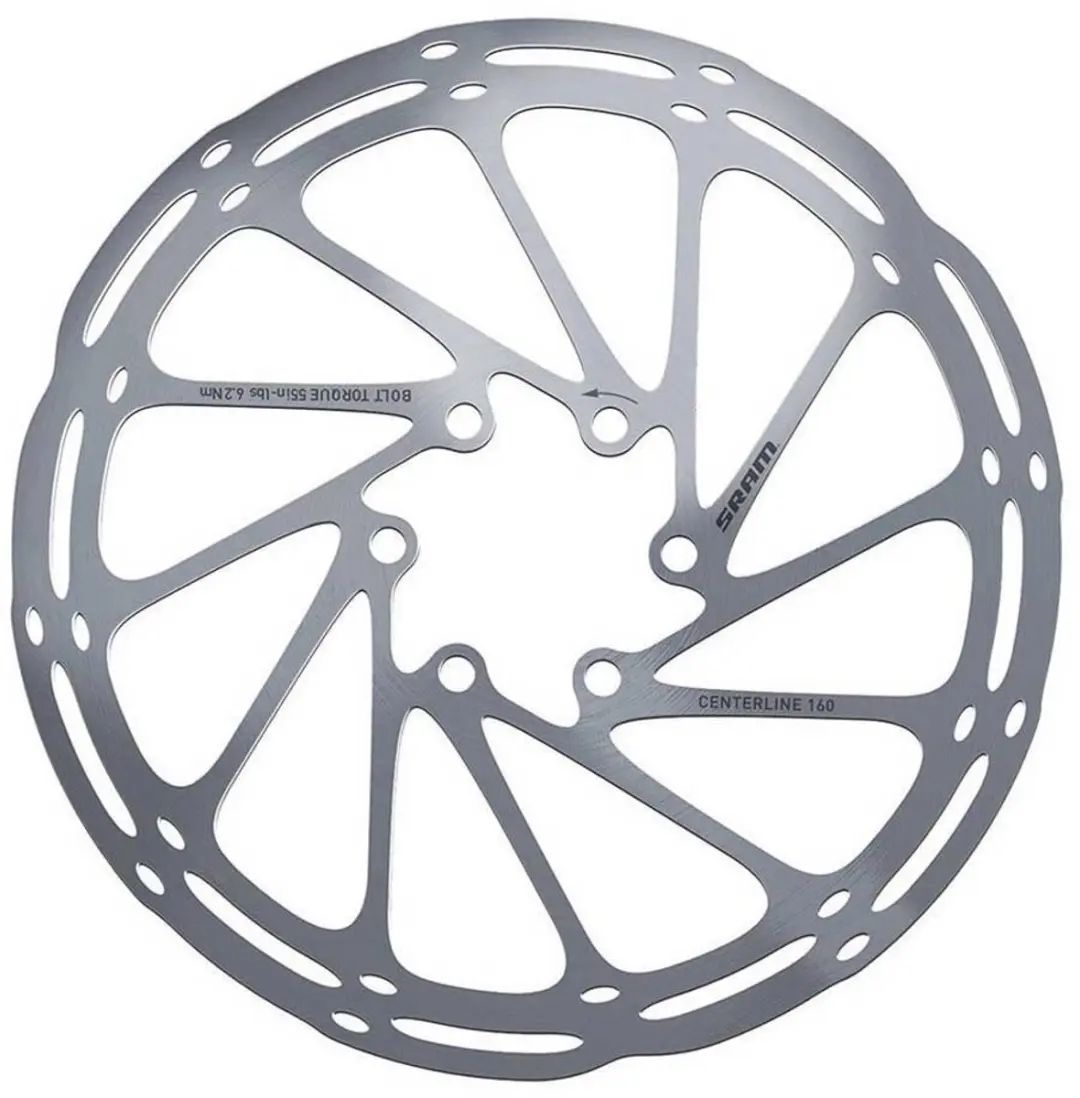 Sram Centerline Remschijf Zilver 160 mm