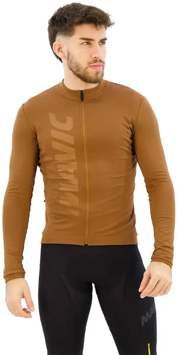 Mavic Aksium Thermo Trui Lange Mouwen - S - Bruin - afbeelding 6 van 6