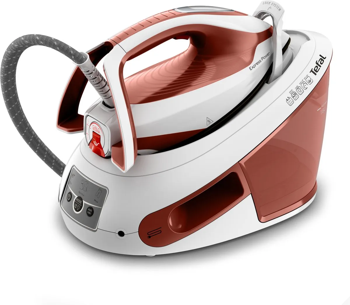 Tefal Express Power SV8110 Stoomgenerator - 6.3 Bar - 120 g/min - Rood/Wit
