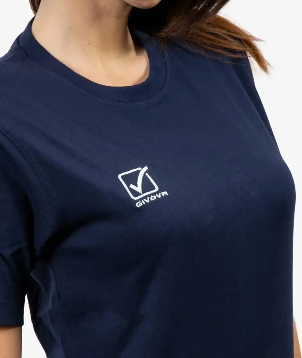 Givova Katoenen T-shirt Fris Marineblauw - 3XL - afbeelding 4 van 6
