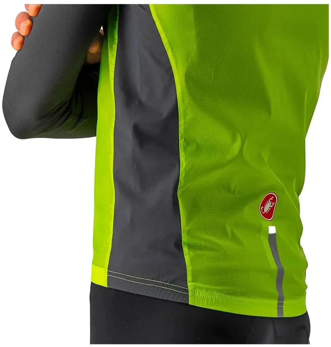 Castelli Squadra Stretch Vest - XS - Electric Lime/Dark Gray