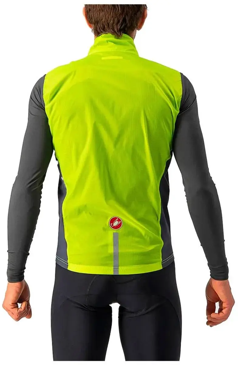 Castelli Squadra Stretch Vest - XS - Electric Lime/Dark Gray
