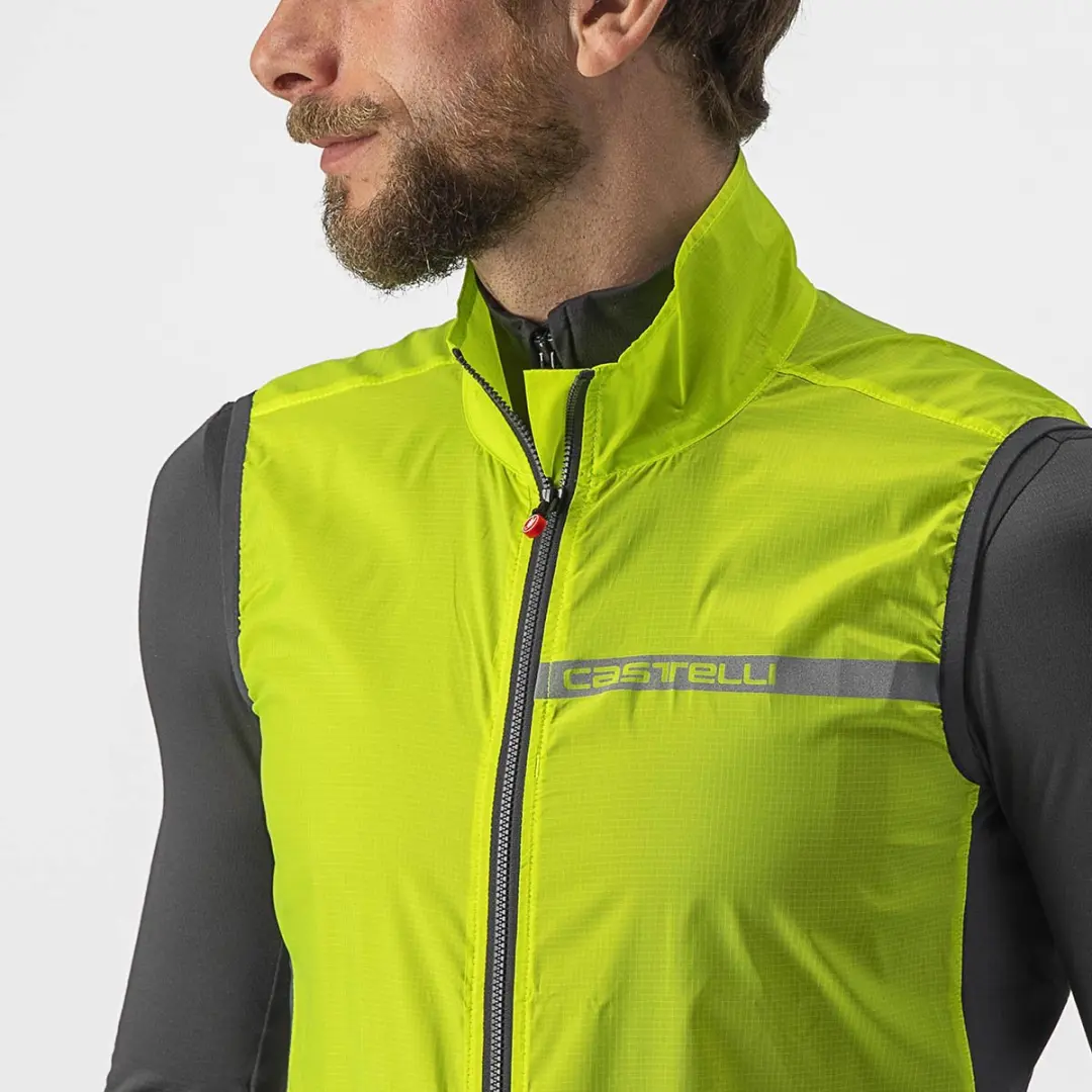 Castelli Squadra Stretch Vest Electric Lime/Dark Gray - Maat L - afbeelding 5 van 6
