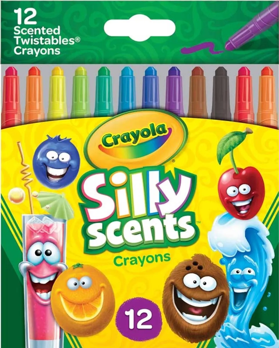 Crayola Silly Scents Geurdraaiwaskrijtjes 12 Stuks - Veelkleurig