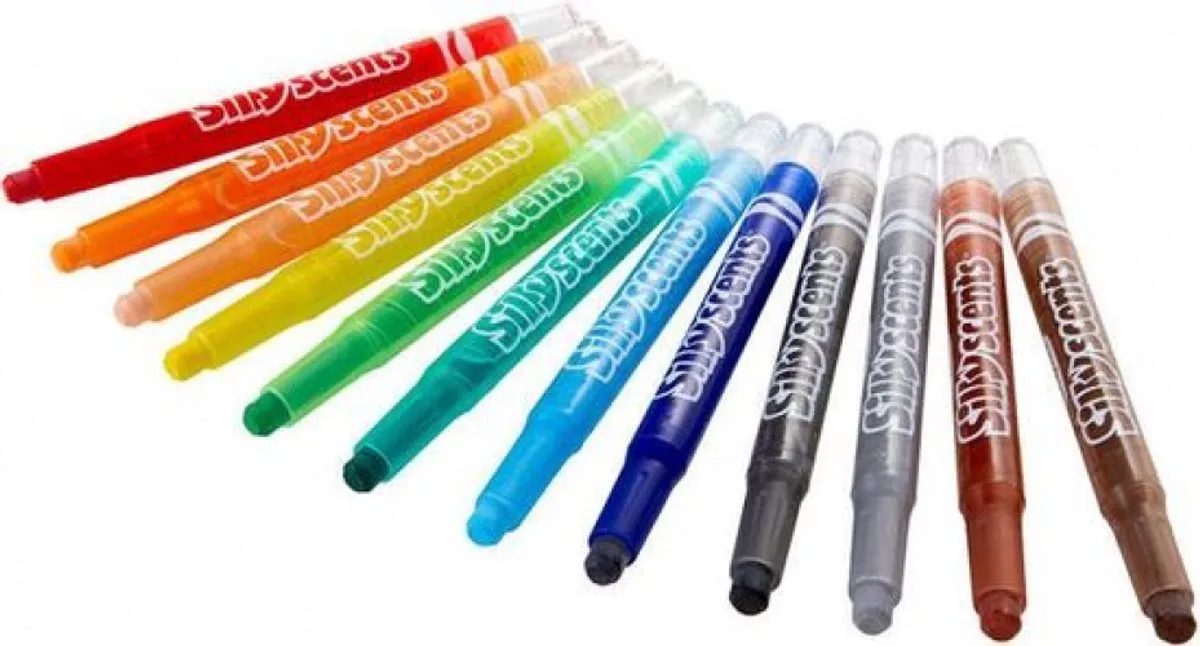 Crayola Silly Scents Geurdraaiwaskrijtjes 12 Stuks - Veelkleurig