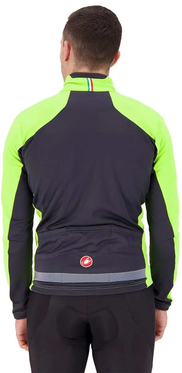 Castelli Transition 2 Fietsjas - Maat S - Electric Lime/Dark Gray - afbeelding 3 van 6