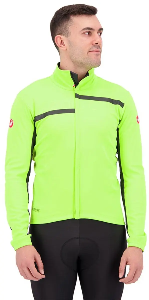 Castelli TRANSITION 2 fietsjas ELECTRIC LIME/DARK GRAY-BLACK
