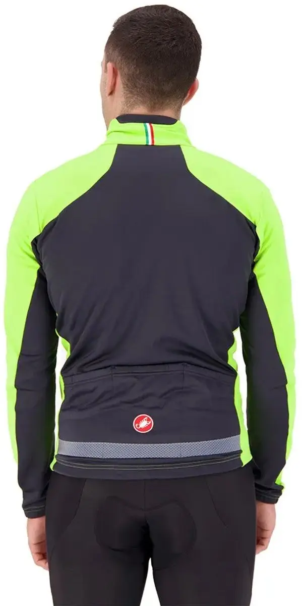 Castelli Transition 2 Fietsjas - Maat S - Electric Lime/Dark Gray - afbeelding 4 van 6