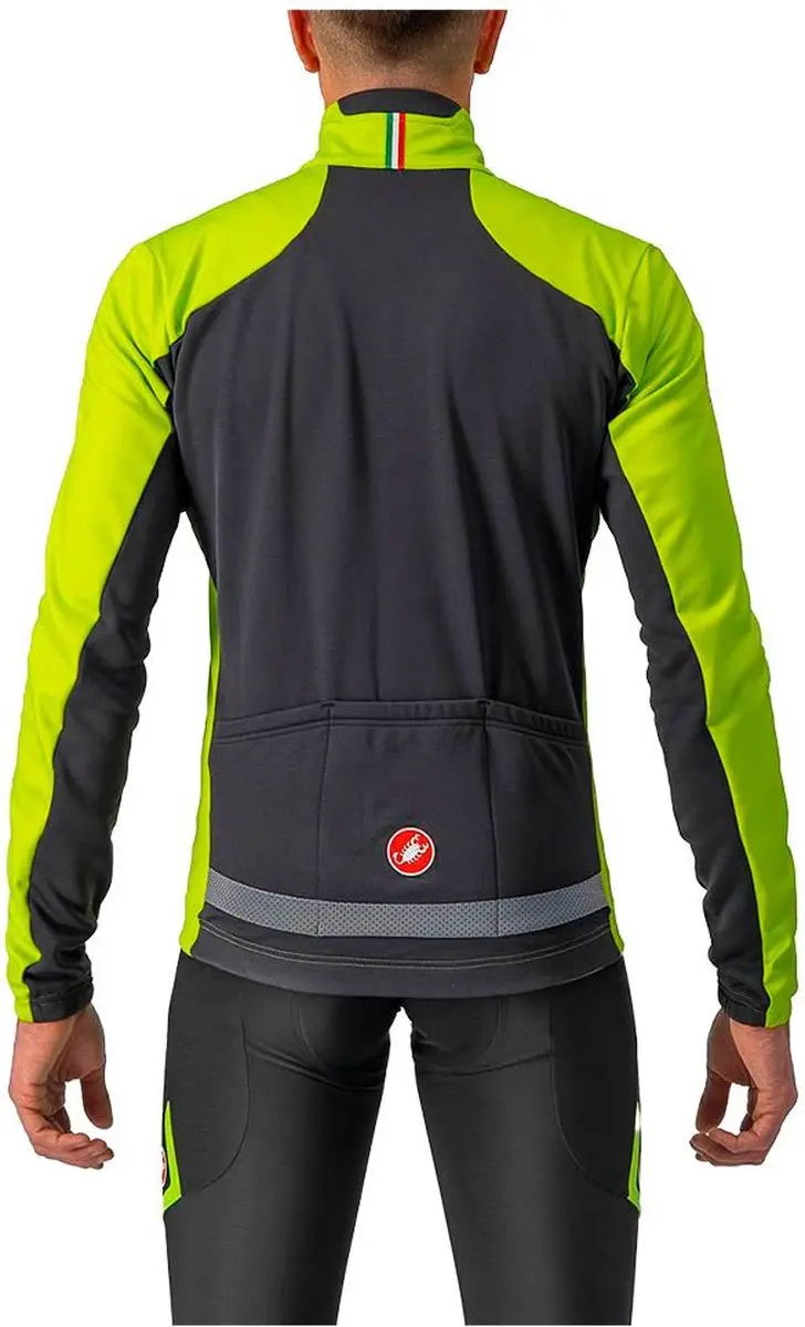 Castelli Transition 2 Fietsjas - Maat S - Electric Lime/Dark Gray - afbeelding 2 van 6