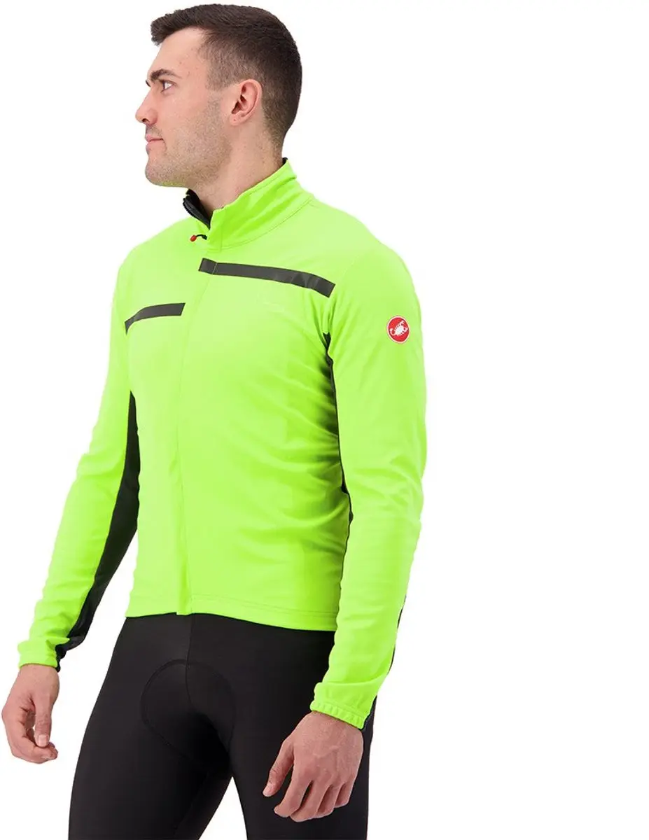 Castelli Transition 2 Fietsjas - Maat S - Electric Lime/Dark Gray - afbeelding 6 van 6