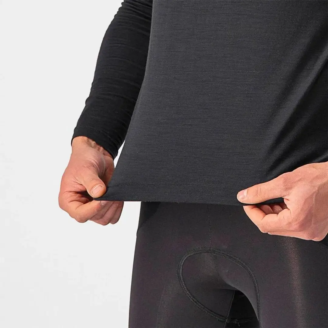 Castelli Bandito Wool Lange Mouwen Basislaag L - Zwart