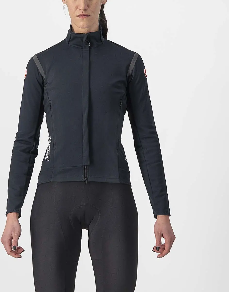 Castelli Windjack sterk waterafstotend Dames Zwart Zwart